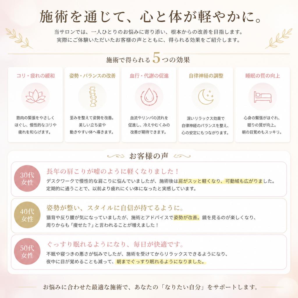 4. 腰痛緩和とストレートネック矯正の効果