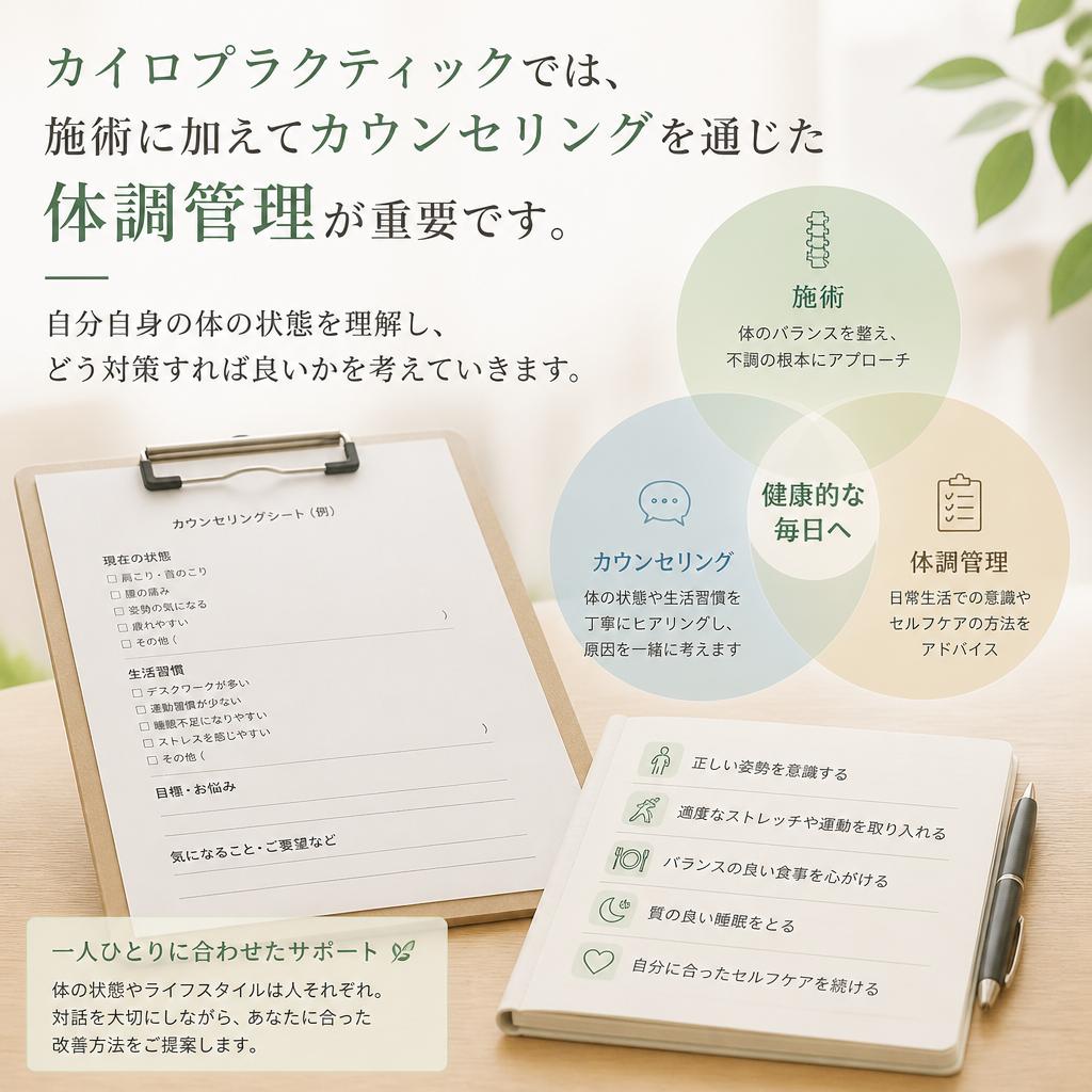4. 体調管理に役立つカウンセリング